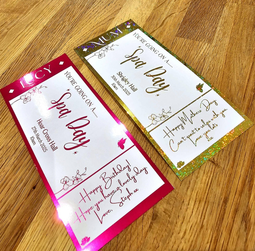 Personalised Spa Vouchers