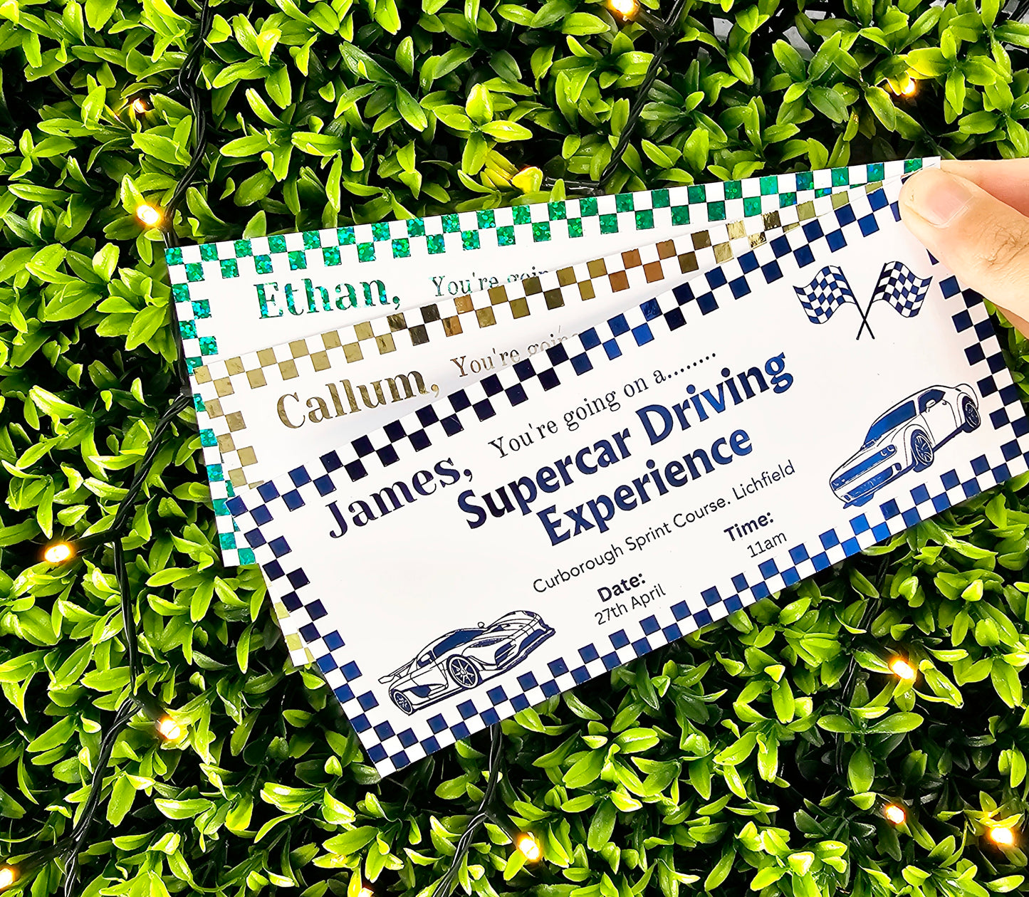 Personalised Car Experience Ticket