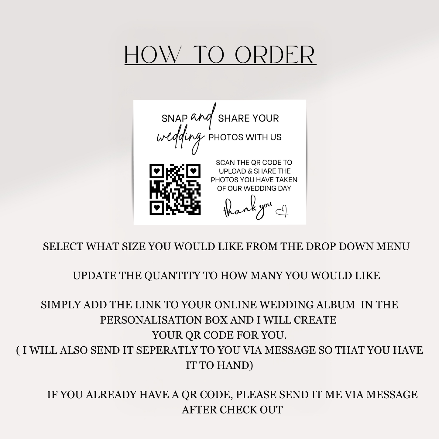 QR photo Card