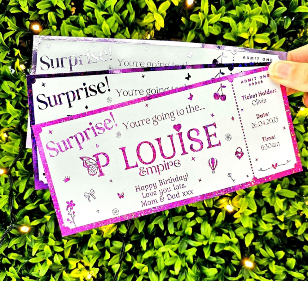 Personalised P Louise Ticket