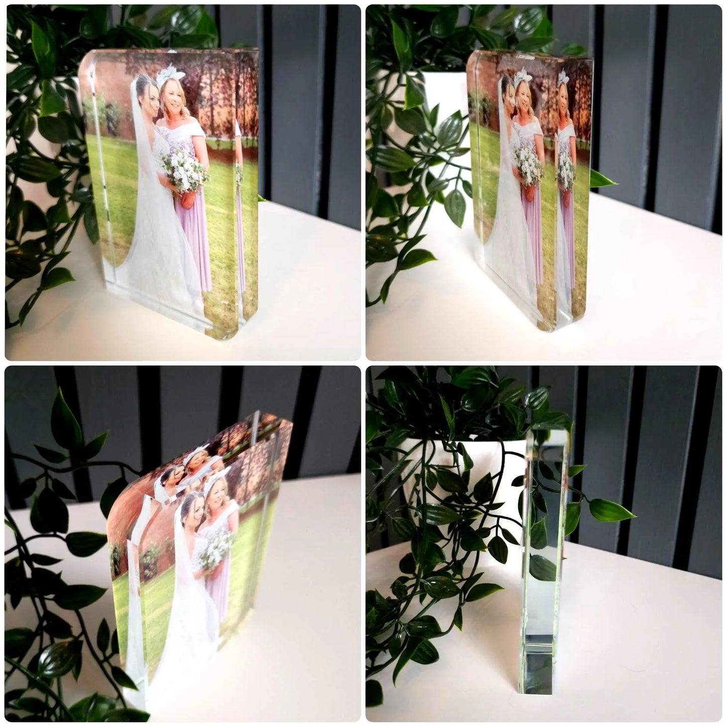 Free Standing Crystal Photo Block