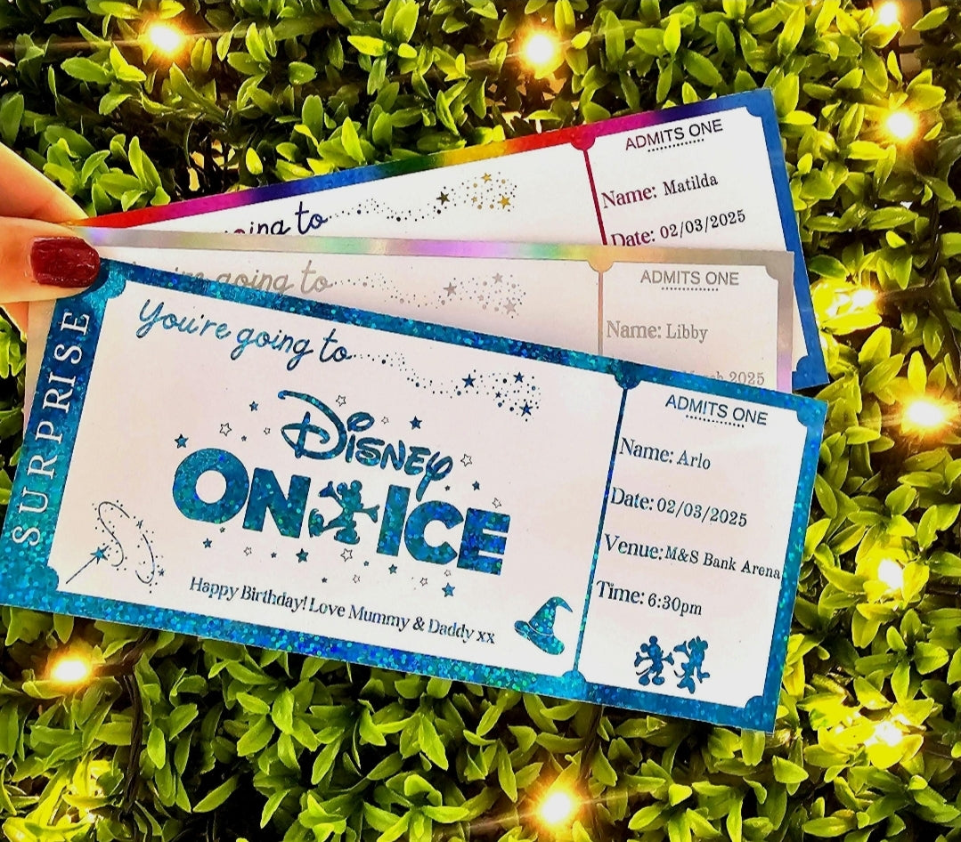 Personalised Disney on Ice Ticket