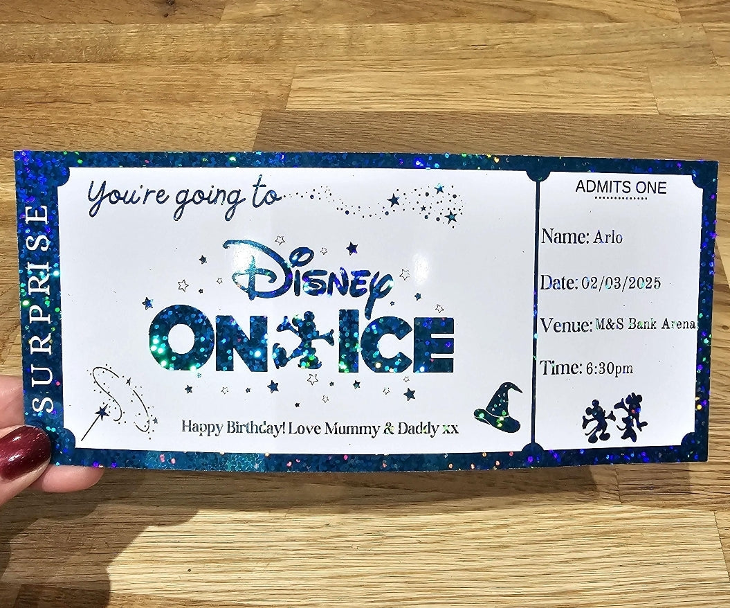 Personalised Disney on Ice Ticket