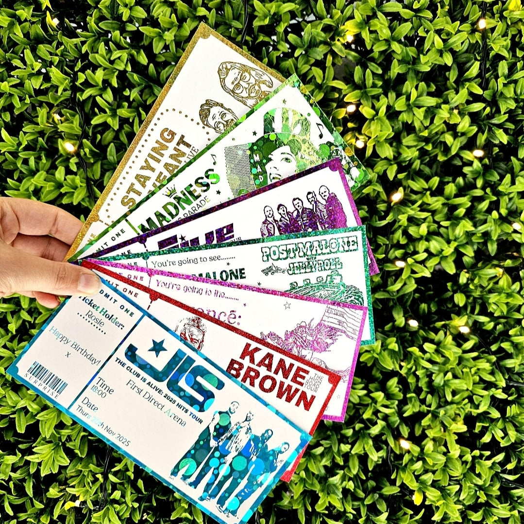 Personalised Any Concert / Event Ticket