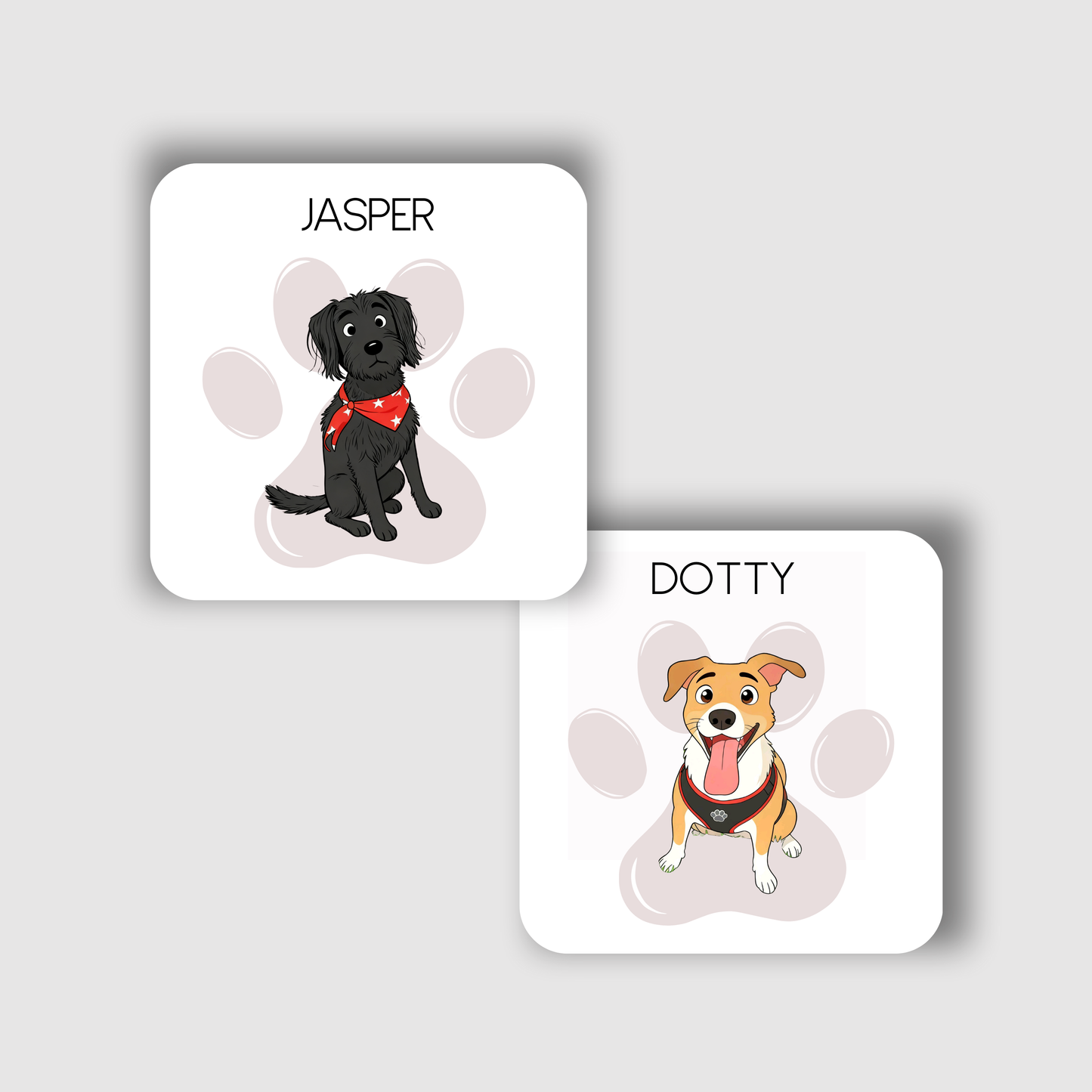 Personalised Pet Illustration Coaster