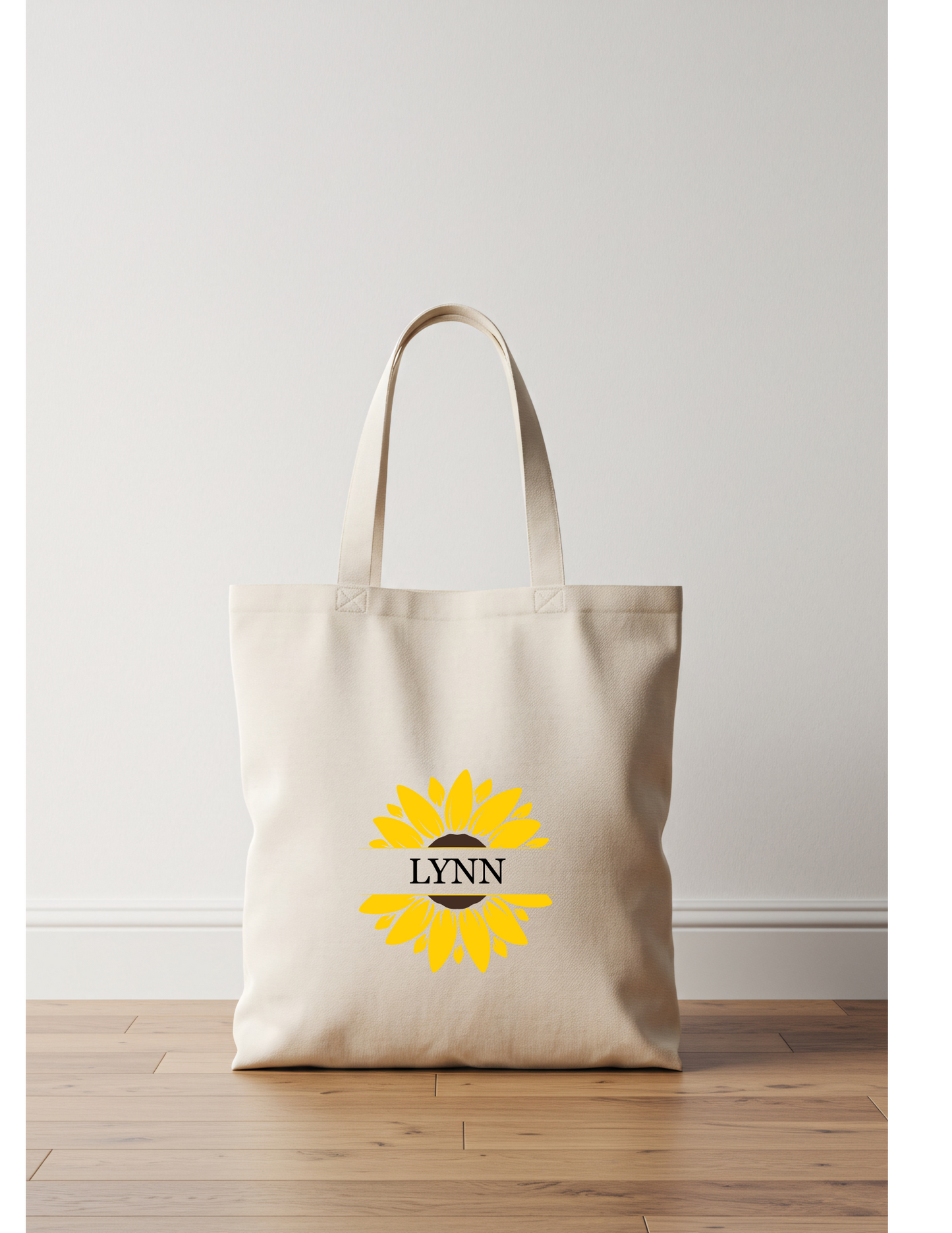 Personalised Sunflower Tote Bag