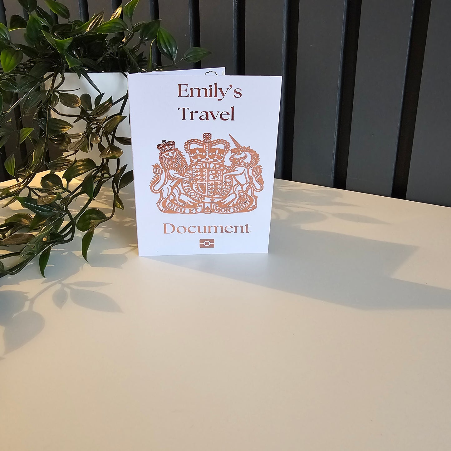 Personalised Scratch Reveal Passport Travel Ticket