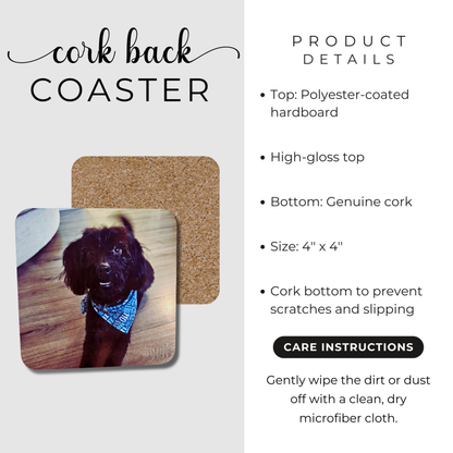 Personalised Glossy Pet Photo Coasters