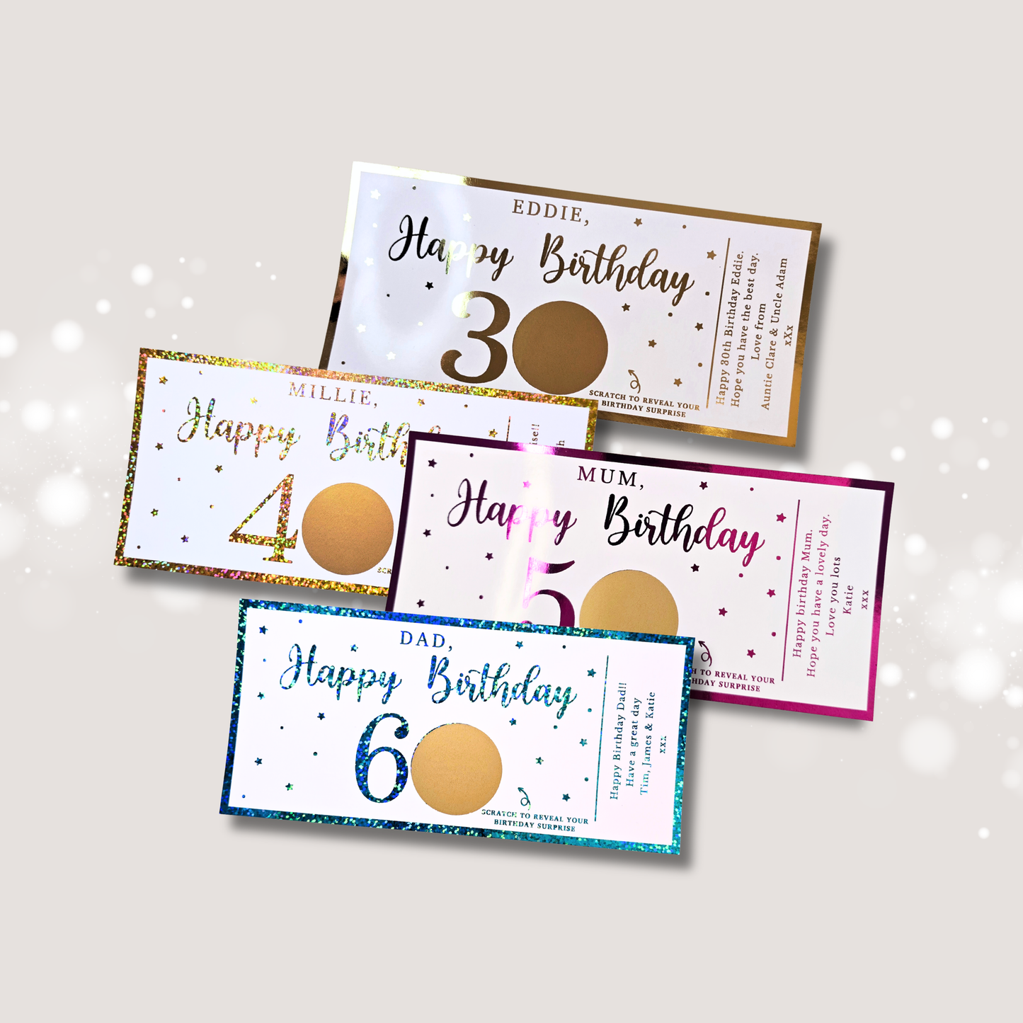 Birthday Scratch Reveal Voucher