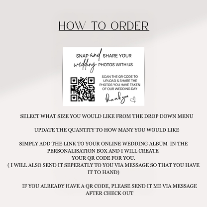 QR photo Card