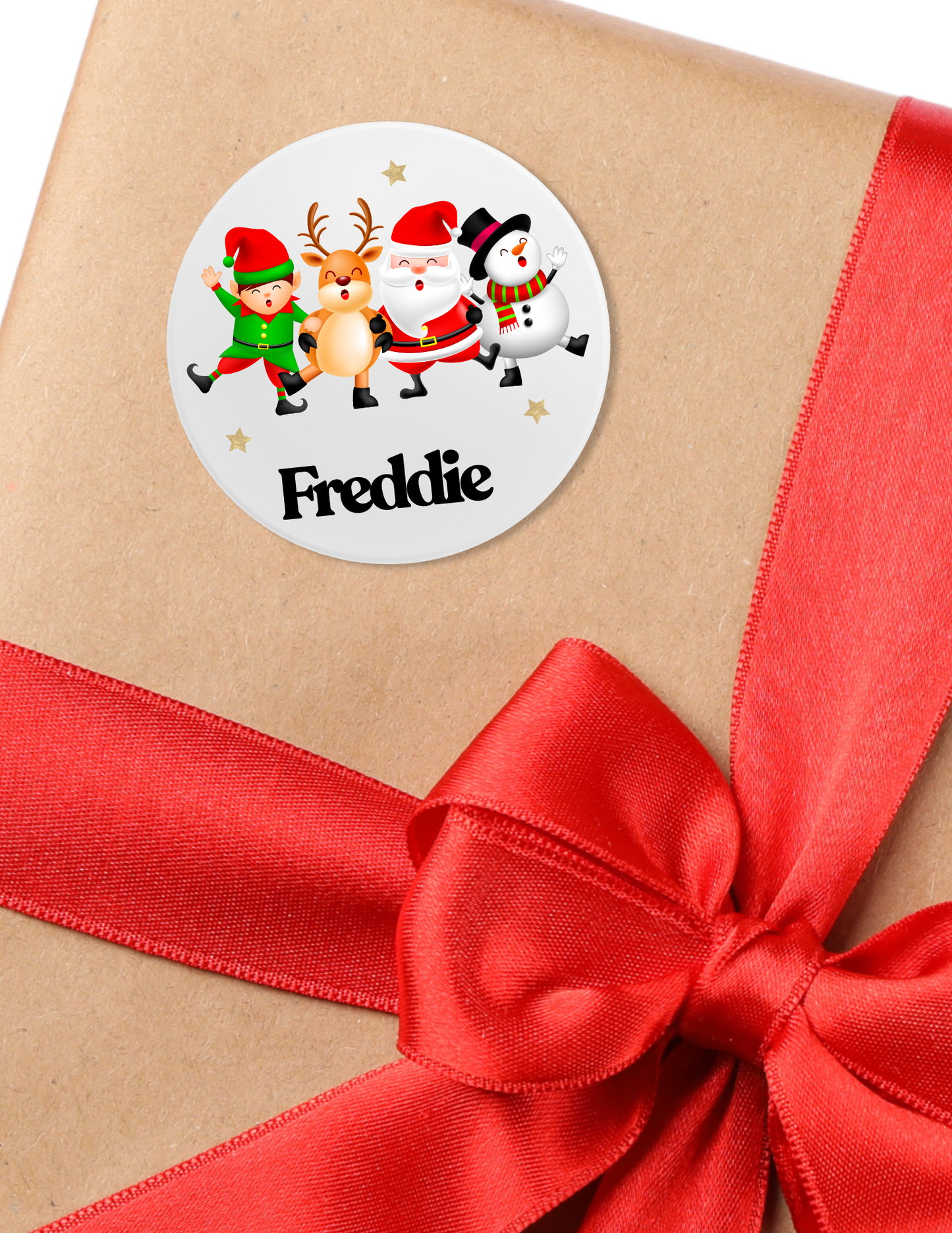 24 Personalised Christmas Stickers