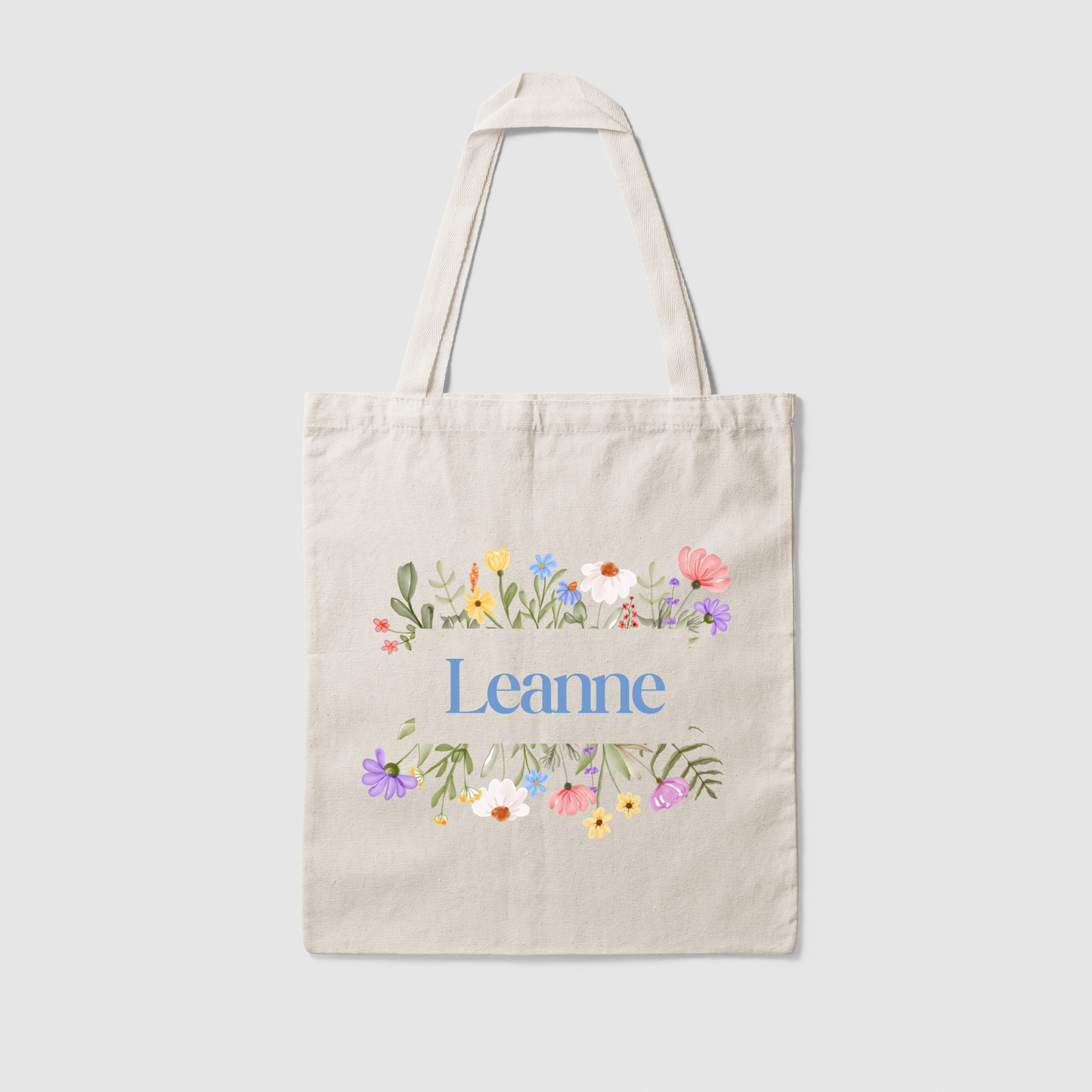 Personalised Wild Flower Tote