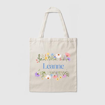 Personalised Wild Flower Tote