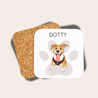 Personalised Pet Illustration Coaster