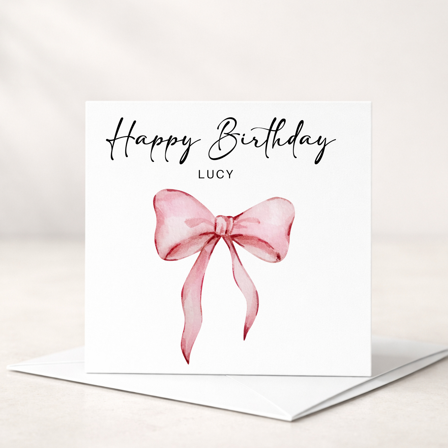 Bow Birthday Card