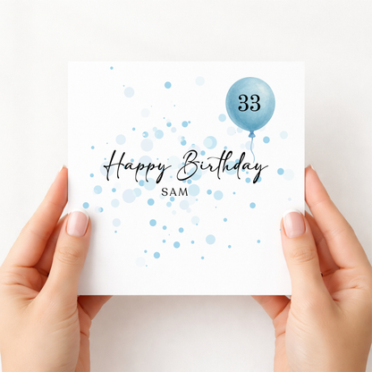 Personalised Birthday Card