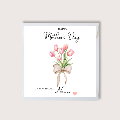Floral Watercolour Mothers Day Card