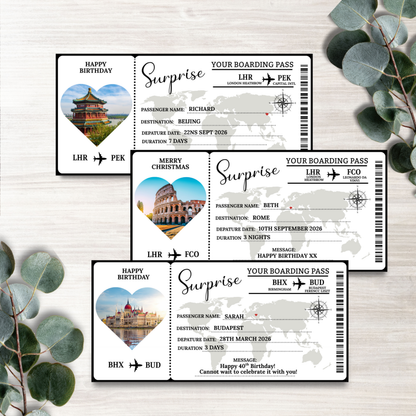 Printed Holiday / City Break Ticket