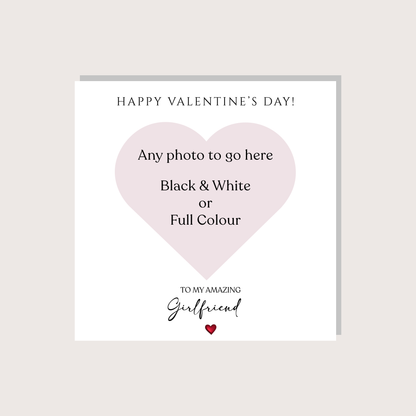 Heart Photo Birthday Card