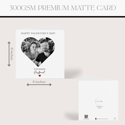 Heart Photo Birthday Card