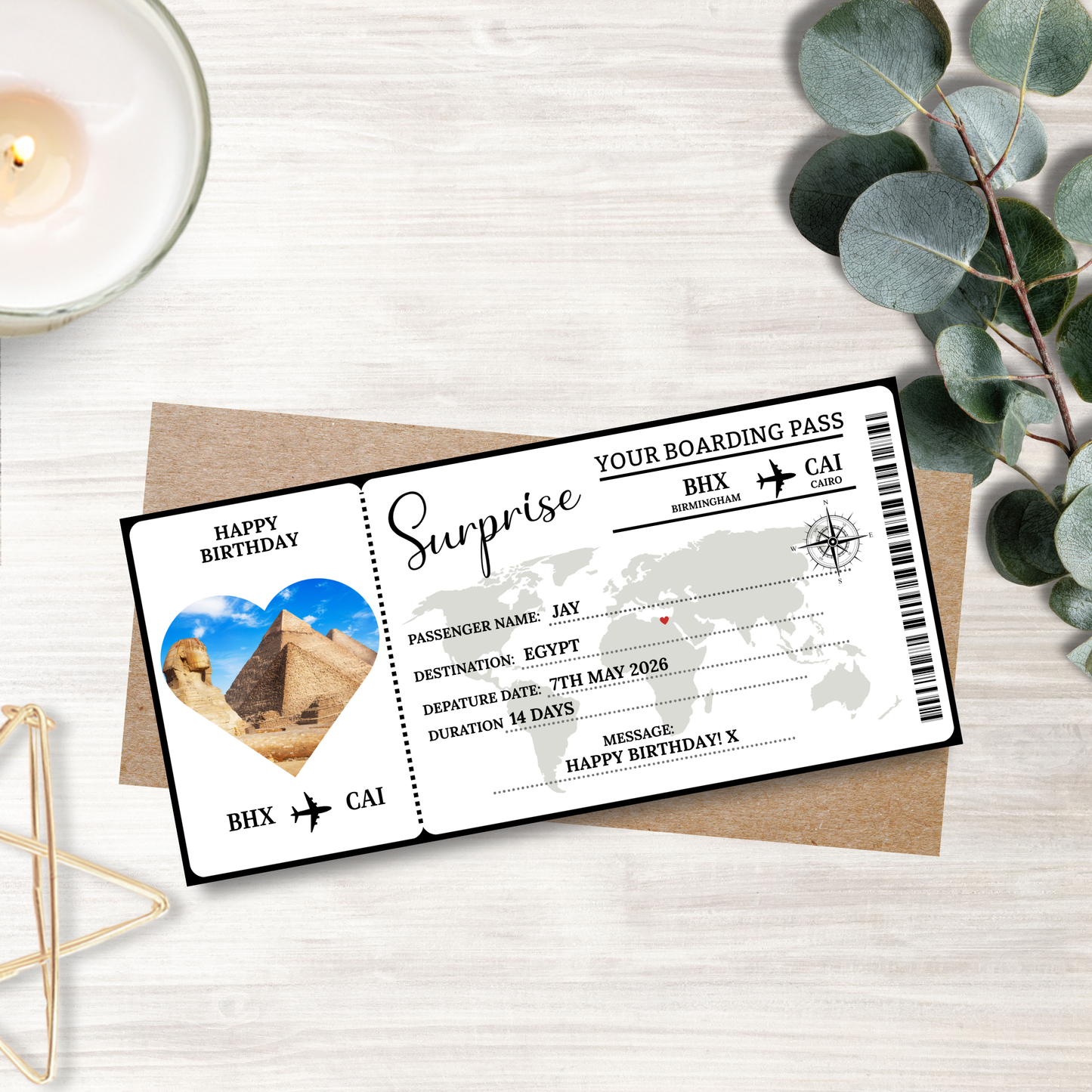Printed Holiday / City Break Ticket