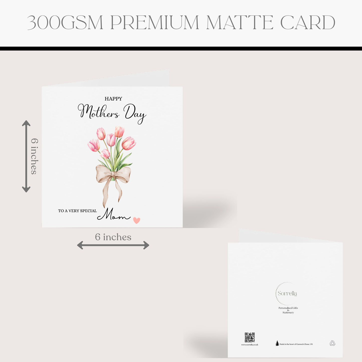 Floral Watercolour Mothers Day Card