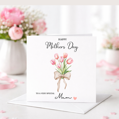 Floral Watercolour Mothers Day Card