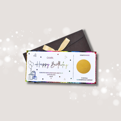 Happy Birthday Scratch Card
