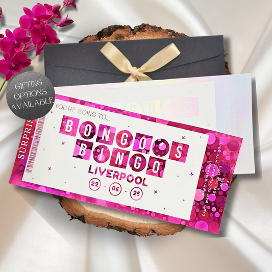 Personalised Bongo's Bingo Ticket