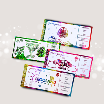 Personalised Theme Park / Day Out Ticket
