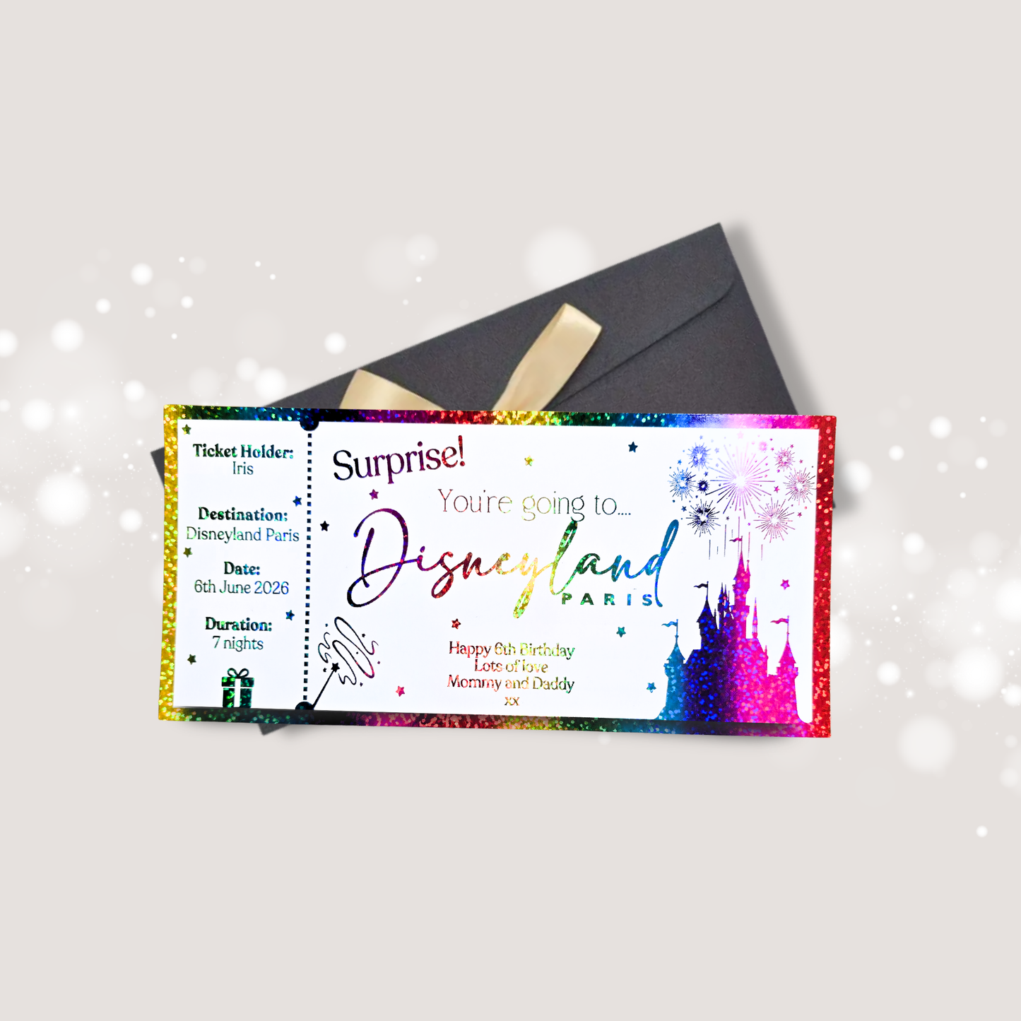 Personalised Disney Ticket