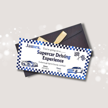 Personalised Driving Experience Ticket