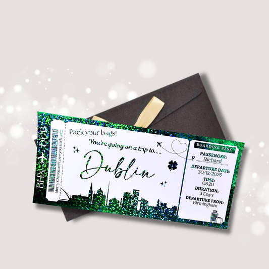 Personalised Dublin Boarding Pass