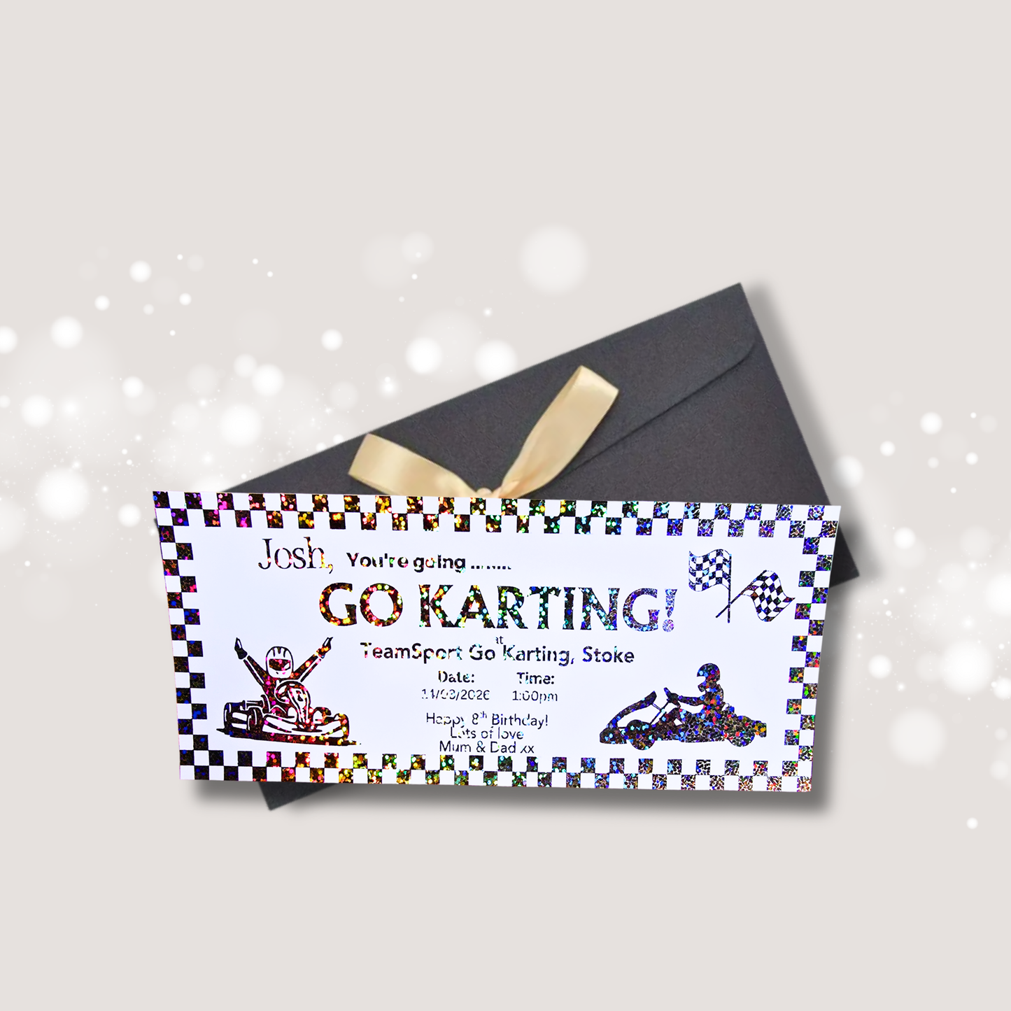 Personalised Go Karting Voucher