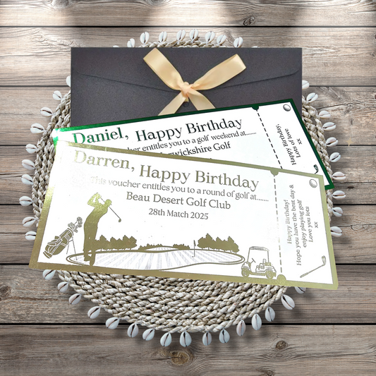 Personalised Golf Voucher • Game or Break