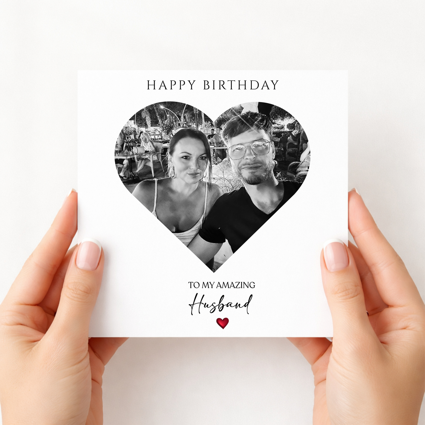 Heart Photo Birthday Card