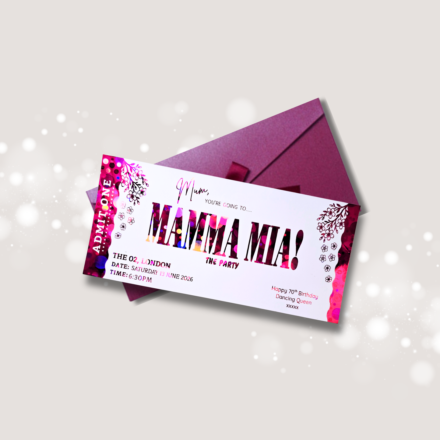 Mamma Mia! The Party Ticket