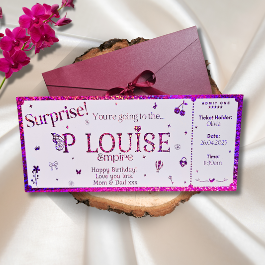 Personalised P Louise Ticket
