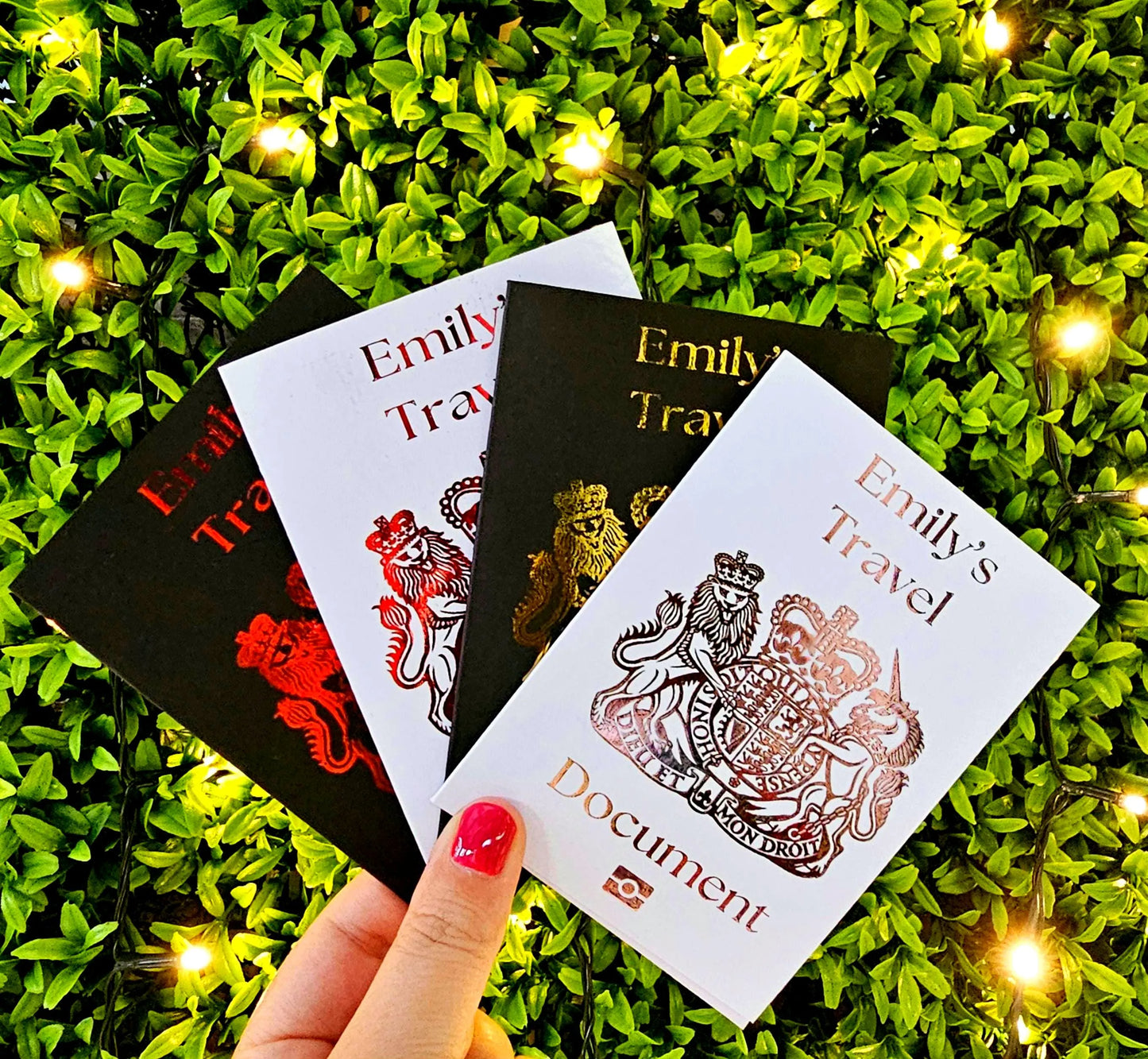 Personalised Scratch Reveal Passport Travel Ticket