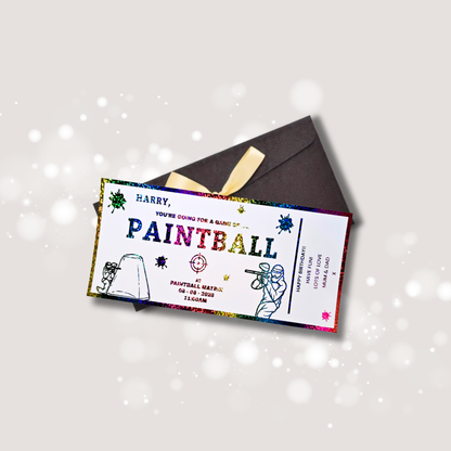 Personalised Paintball Voucher