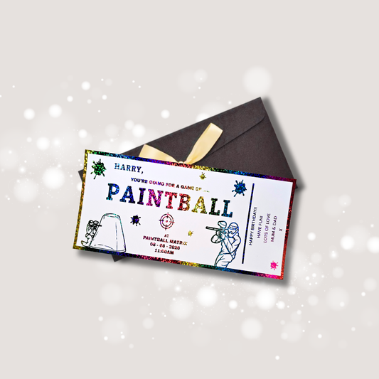 Personalised Paintball Voucher