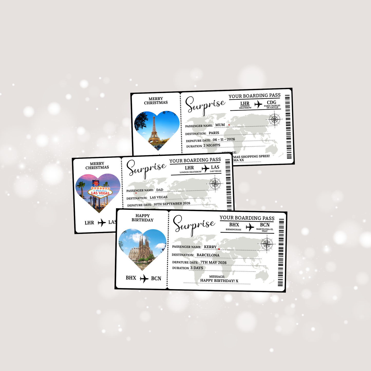 Printed Holiday / City Break Ticket