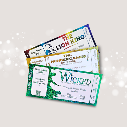 Theatre Ticket Ticket with QR Code