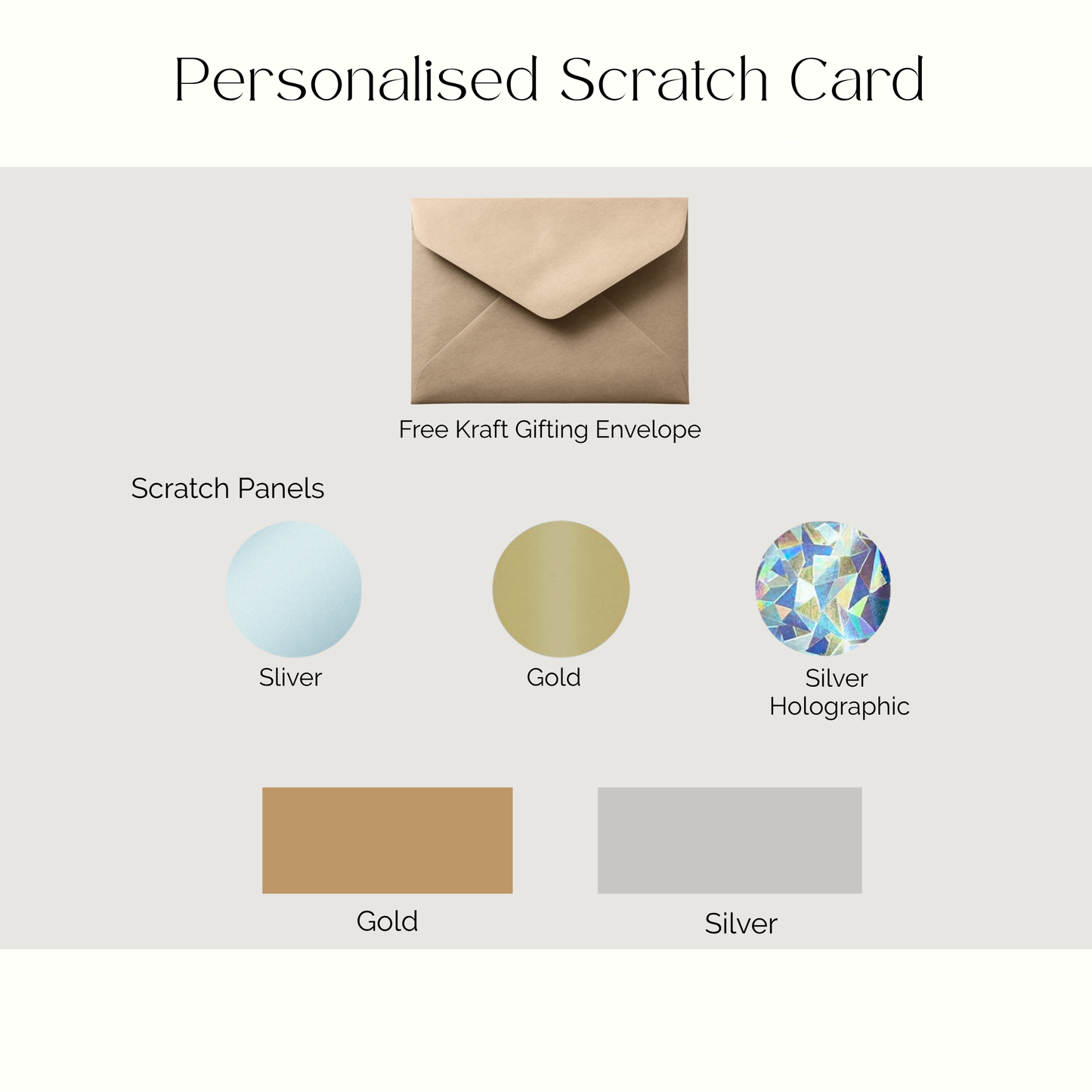 Personalised Scratch Card