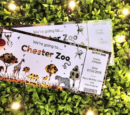 Personalised  Zoo Ticket