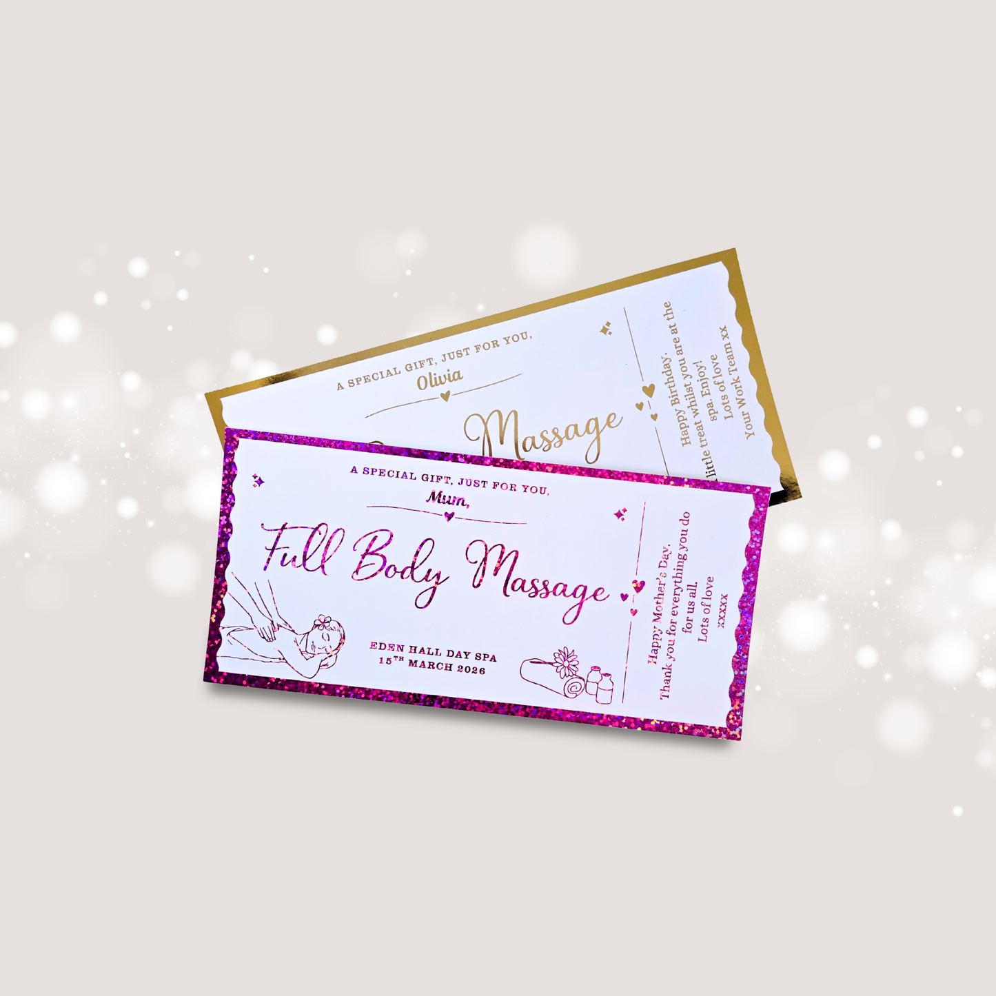 Personalised Massage Voucher