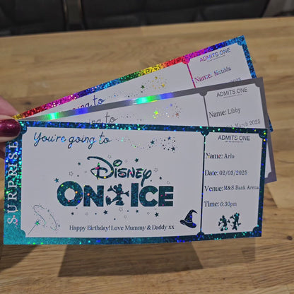 Personalised Disney on Ice Ticket