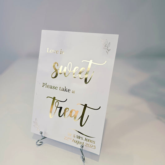 Sweet Table Sign