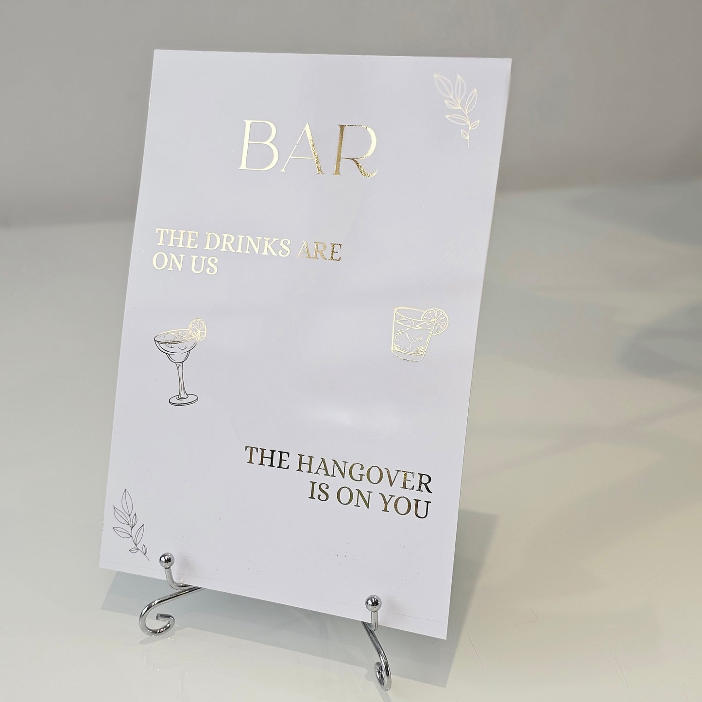Foiled Free Bar Sign