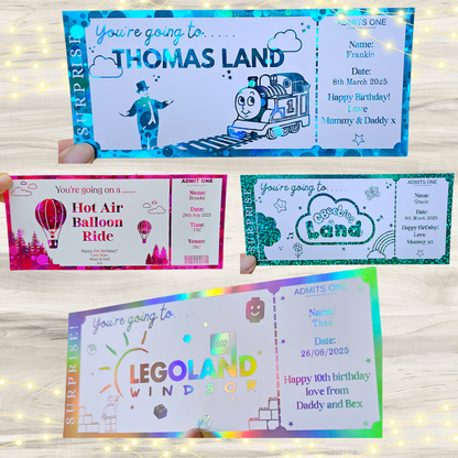 Any Theme Park/ Day Out Foiled Ticket